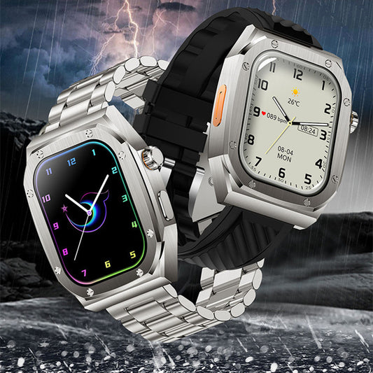 Smartwatch Steel Case Sporty Double Strap Stylish dan Tangguh 2025