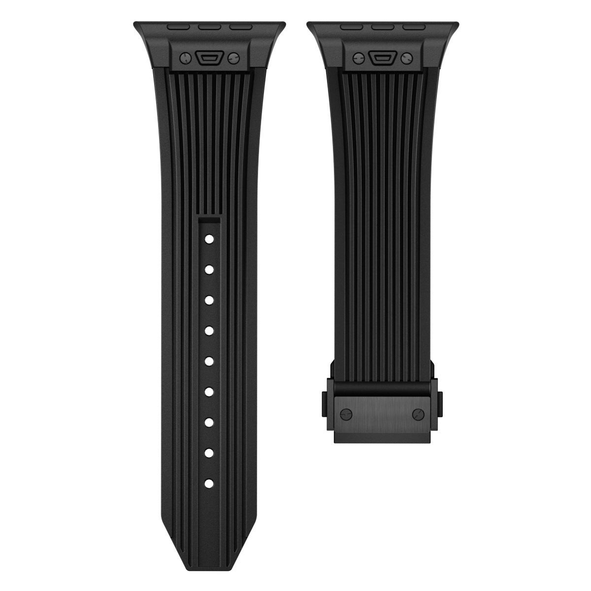 Strap Silikon Transparan Gesper Lipat untuk Apple Watch