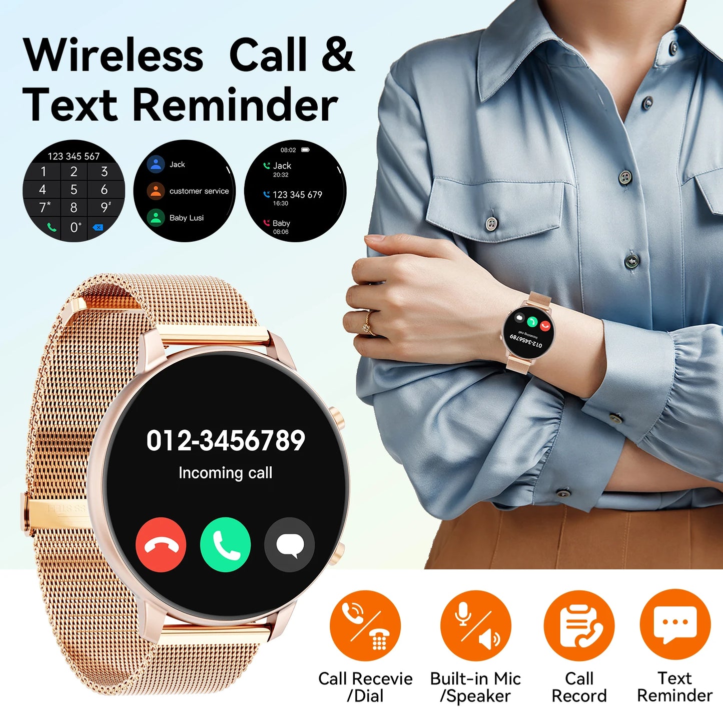 Smartwatch Karchilor 2025: Panggilan Bluetooth & Pemantauan Kesehatan