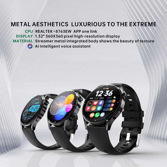 AI Powered Sports Smart Watch with Fitness Tracking and Bluetooth