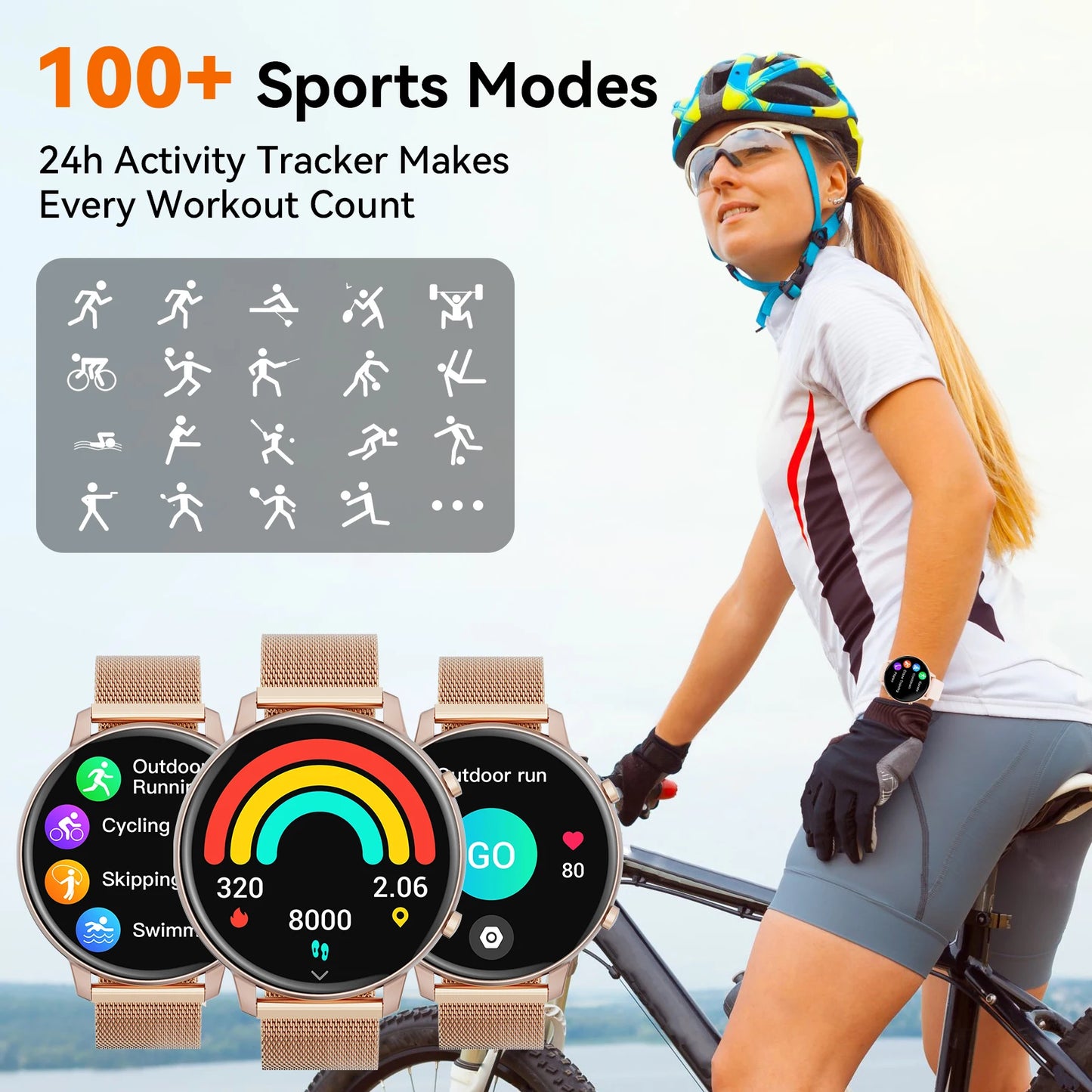 Smartwatch Karchilor 2025: Panggilan Bluetooth & Pemantauan Kesehatan