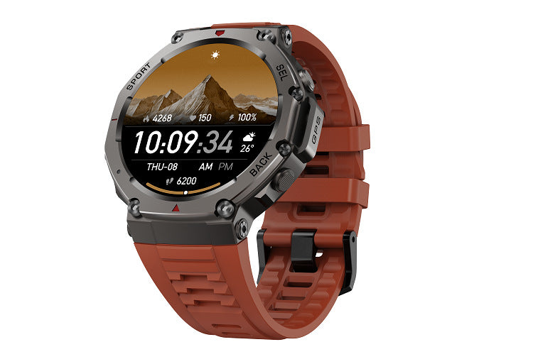 Gambar smartwatch AMOLED warna DM58 hitam