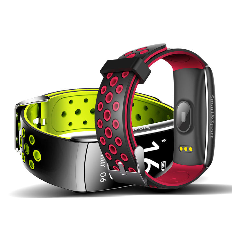 Jam tangan pintar desain elegan dengan layar OLED tajam