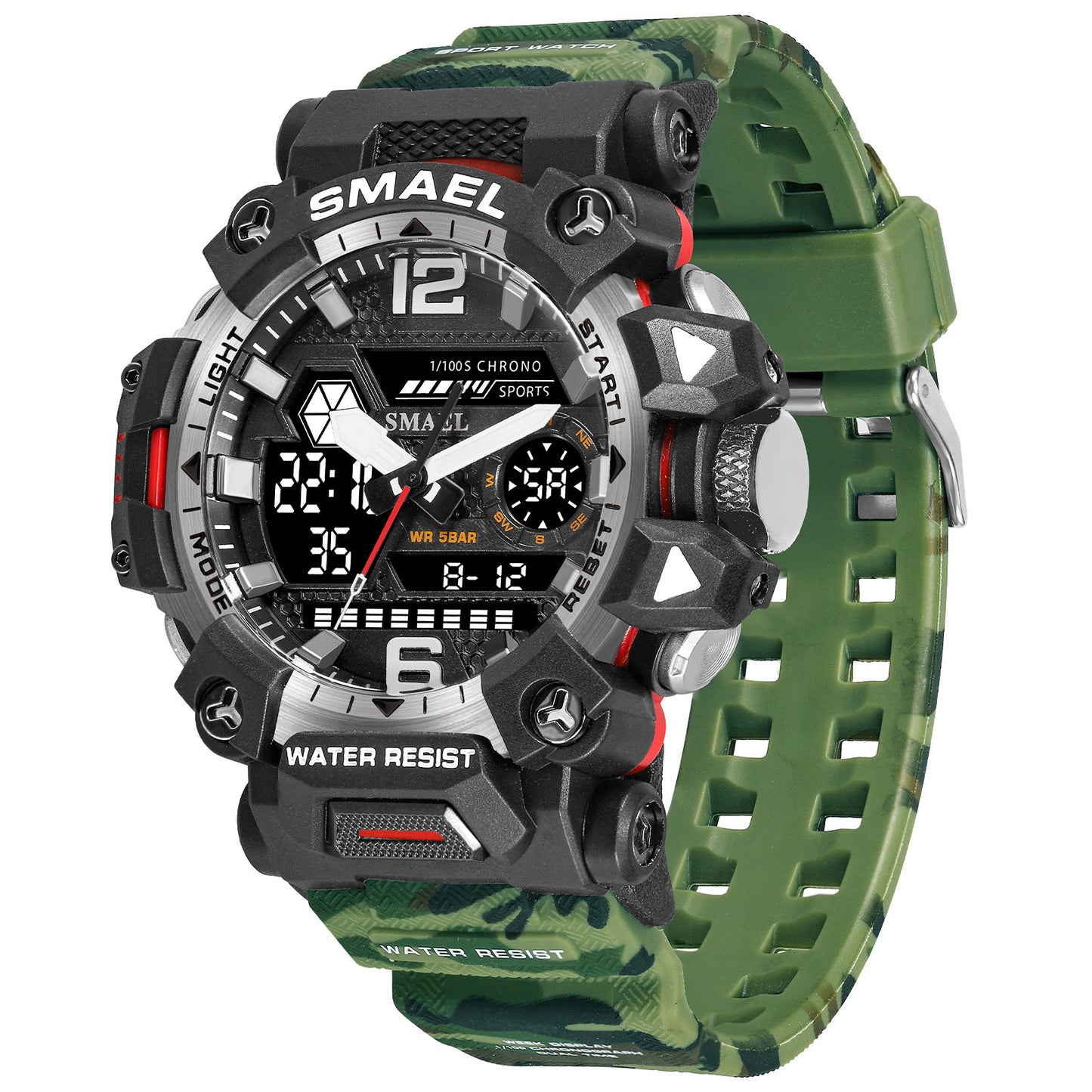 Jam tangan pria taktis dengan tampilan kuat dan kokoh