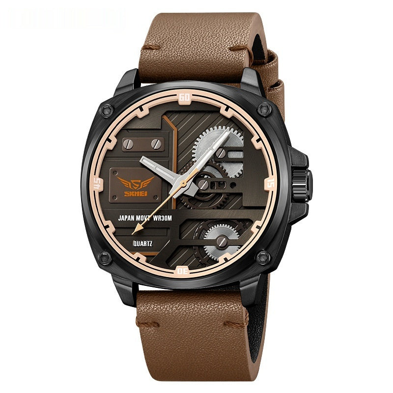 Jam tangan skmei pria model quartz 30M waterproof