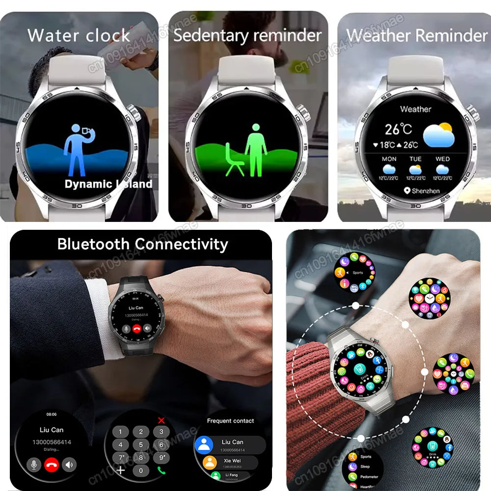 Smartwatch Ola Esporte 2025 - Layar HD 1.52", Bluetooth Call, GPS, Monitor Kesehatan Lengkap, Waterproof IP67