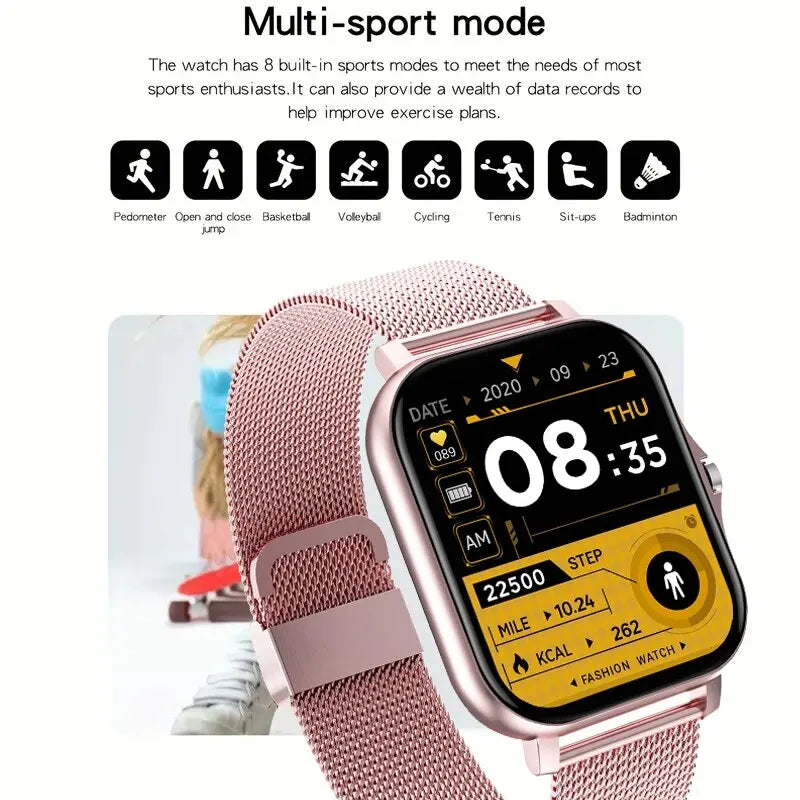 LIGE Smartwatch Unisex – Jam Tangan Digital Bluetooth Panggilan, Fitness & Kesehatan | JamPintar.com
