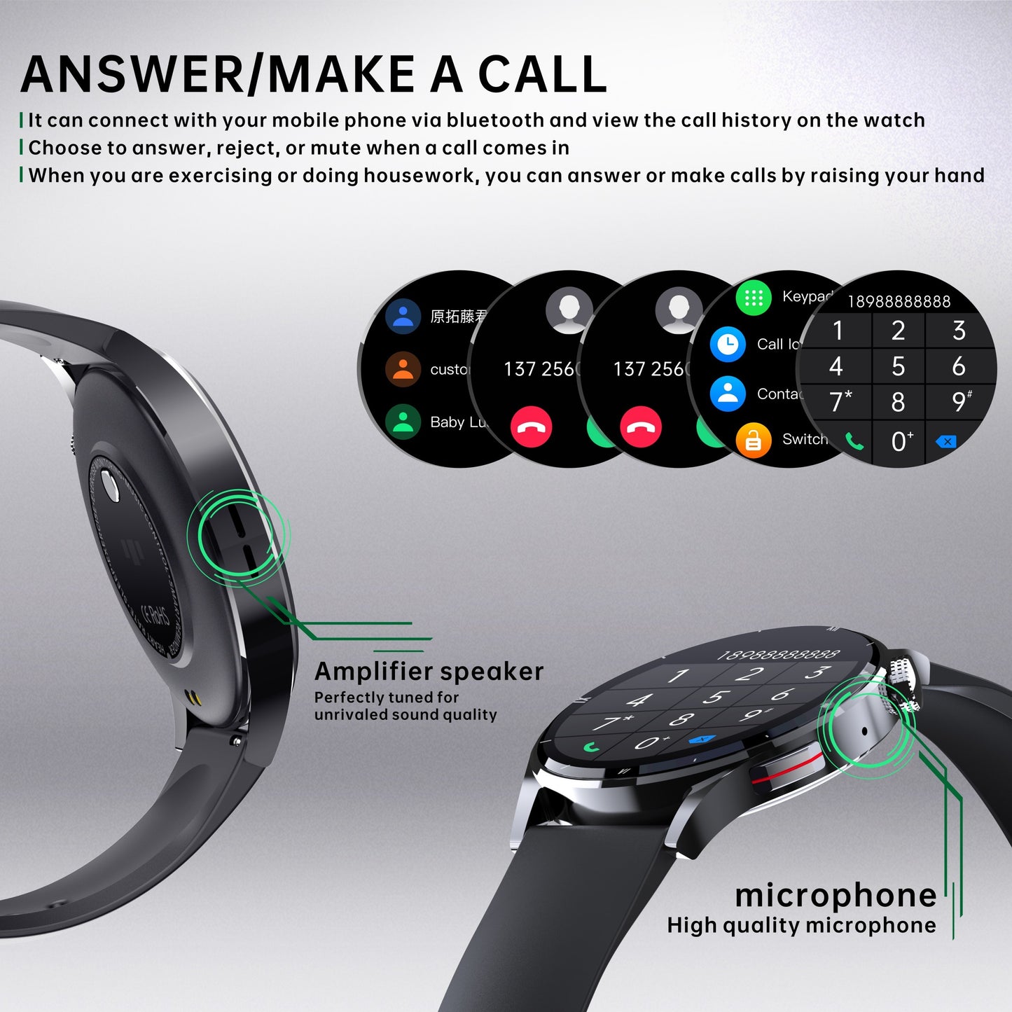 Smart Watch with Bluetooth Calling for Health and Fitness Enthusiasts