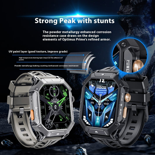 Smartwatch Bluetooth yang dilengkapi voice assistant dan pemantau kesehatan