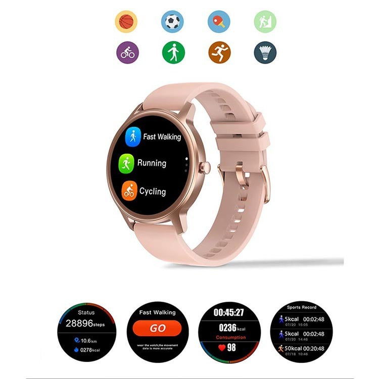 Smartwatch dengan pengingat duduk dan stopwatch