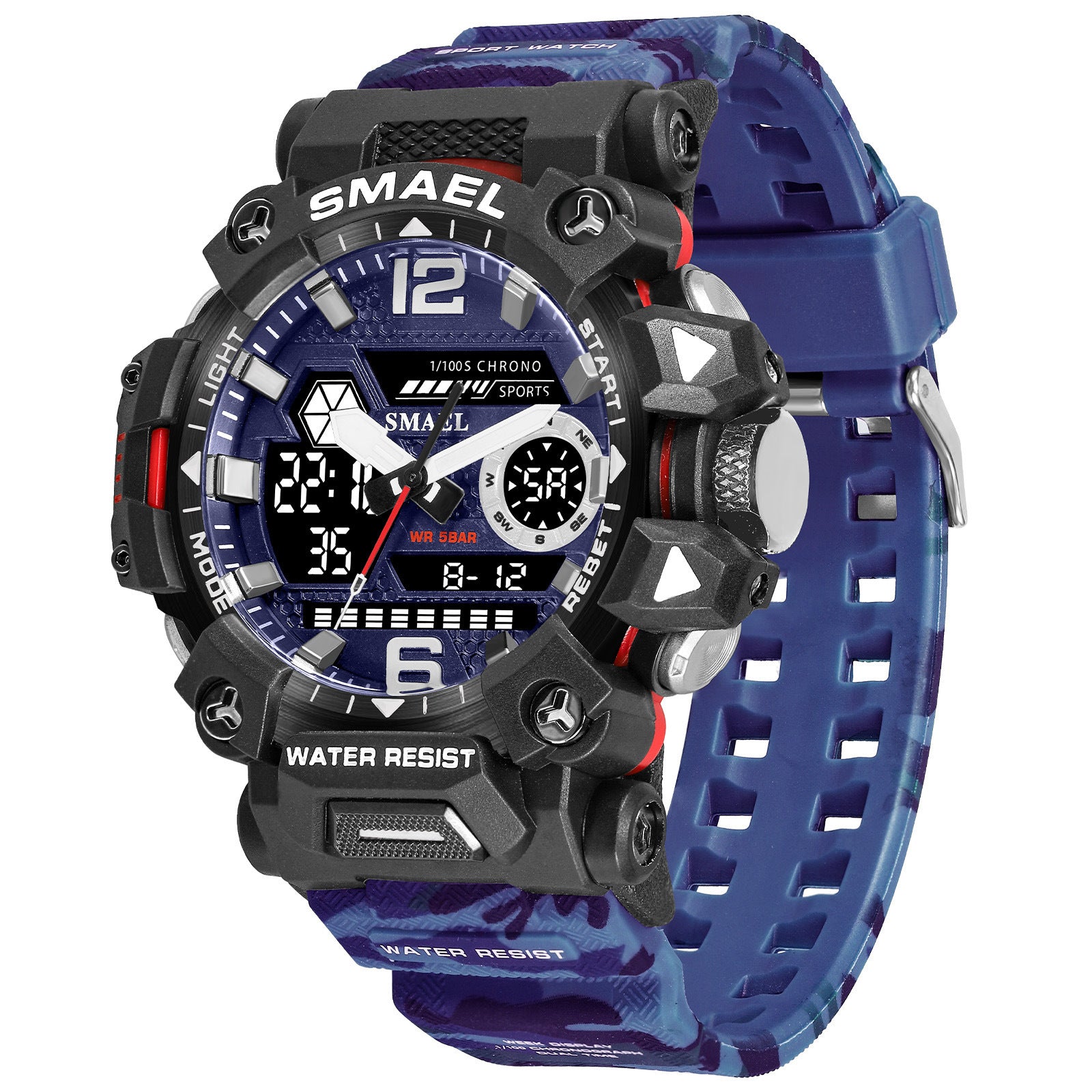 Smartwatch pria militer tahan air model klasik