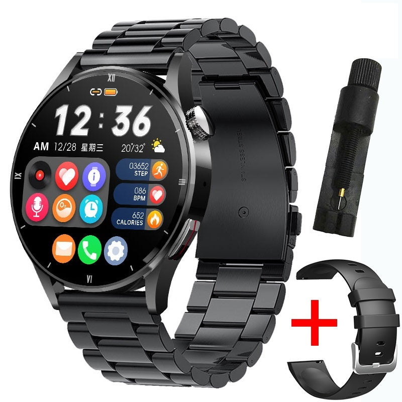 Sporty Smart Watch with Fitness Features and Bluetooth Call Support