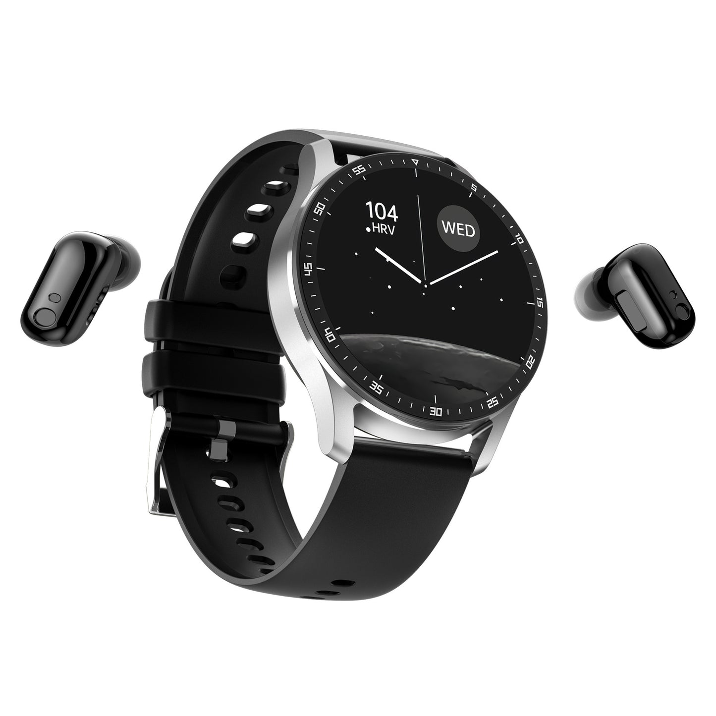 TWS Smartwatch 2-in-1 – Jam Tangan Pintar + Headset Bluetooth | Layar AMOLED | Fitur Lengkap