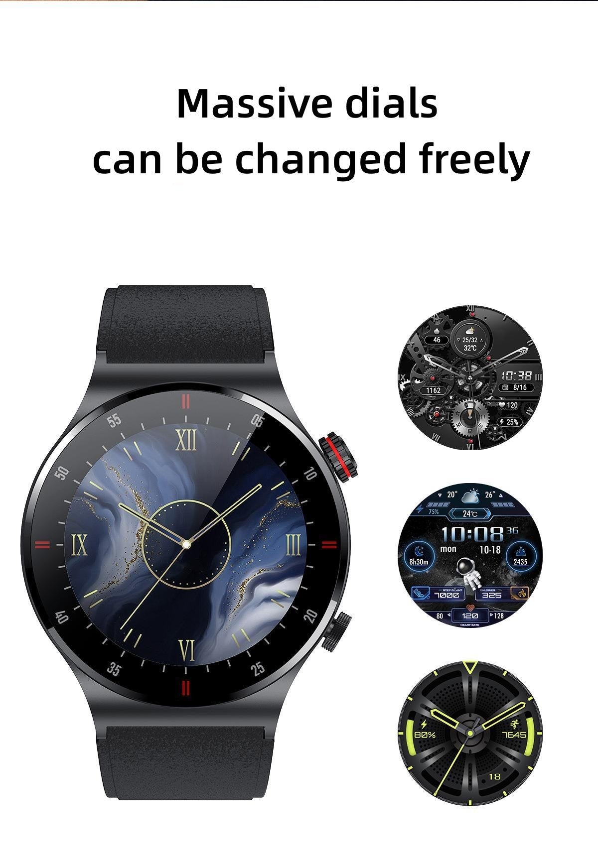 Smartwatch QW33 ECG Bluetooth Call Tali Baja Anti Air