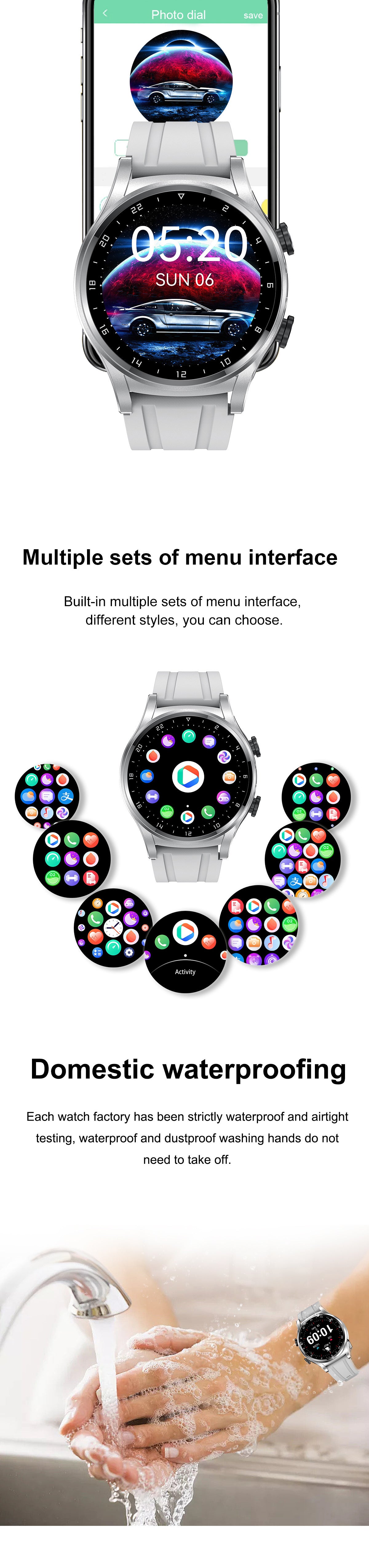 Smartwatch GT66 TWS Bluetooth Call, Desain Elegan, Fitur Lengkap