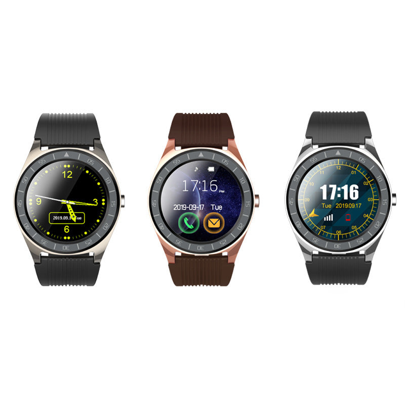 Smartwatch Layar Bulat Elegan SIM Sentuh Notifikasi untuk Gaya Modern
