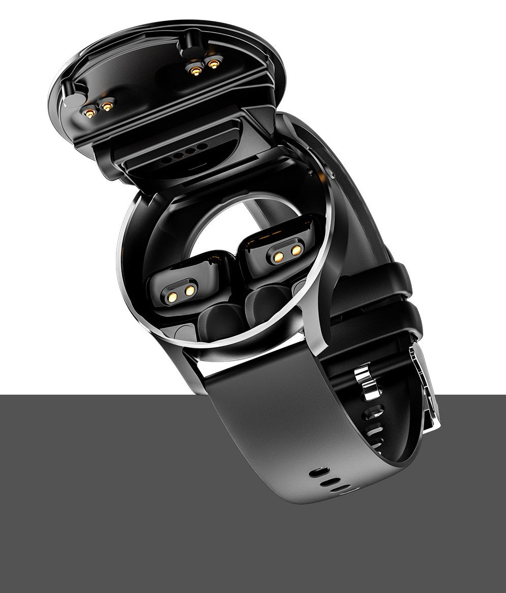 TWS Smartwatch 2-in-1 – Jam Tangan Pintar + Headset Bluetooth | Layar AMOLED | Fitur Lengkap