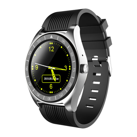Smartwatch Layar Bulat Elegan SIM Sentuh Notifikasi untuk Gaya Modern