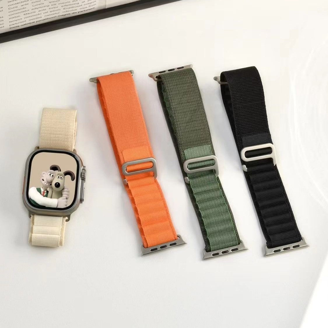 Tali Jam Nylon Anyaman Sporty untuk Apple Watch Terbaru 2025