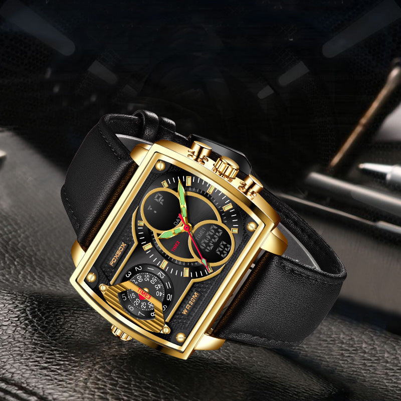 jam tangan persegi pria tampilan modern dan stylish