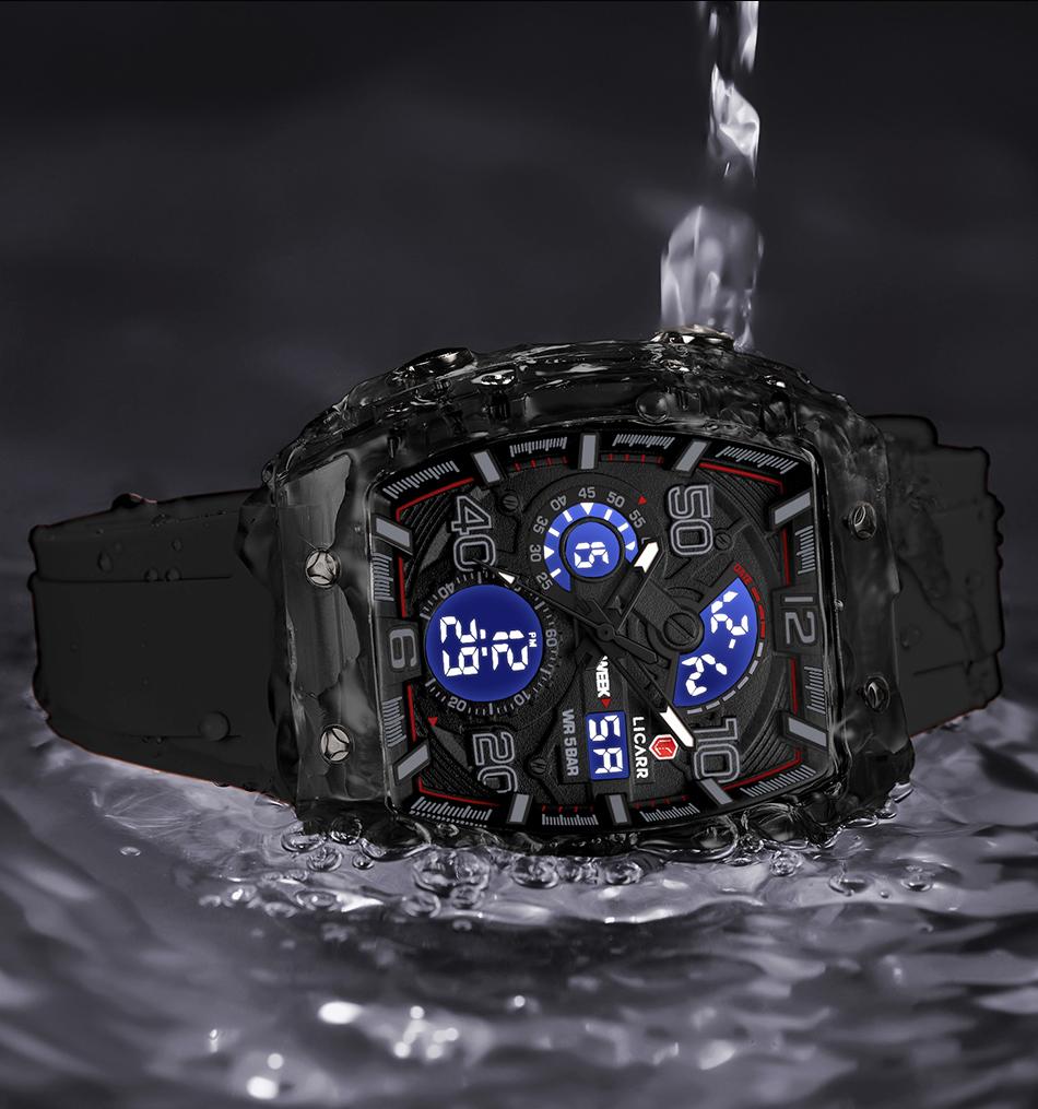 jam tangan pria anti air dilengkapi dengan fitur stopwatch presisi
