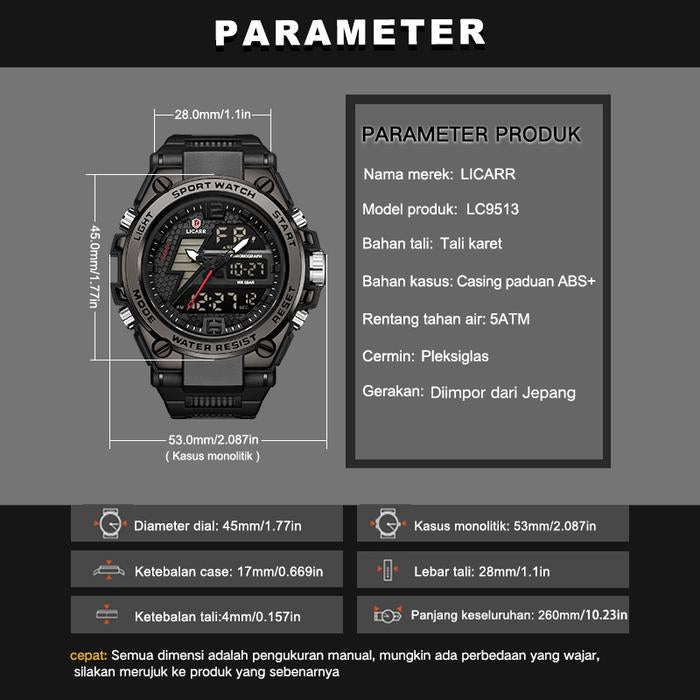 jam tangan pria anti air kuat dan tahan lama untuk harian