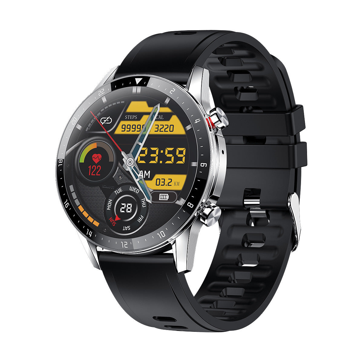 smartwatch olahraga pria model elegan dan ringan